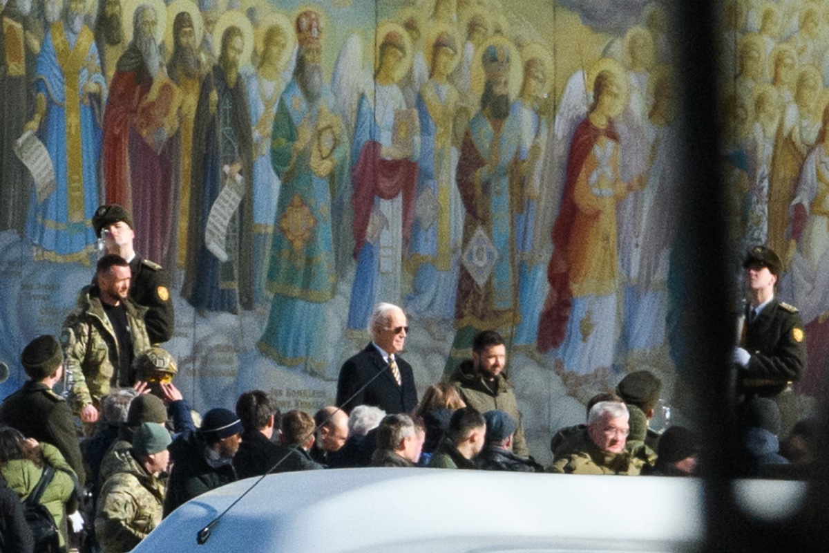 Monaster św. Michała i Ściana Poległych za Ukrainę - symboliczne miejsca wizyty Bidena w Kijowie Radio Zachód - Lubuskie